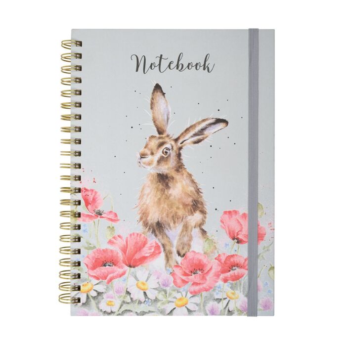 Wrendale Designs 'Field of Flowers' Hare A4 Notebook
